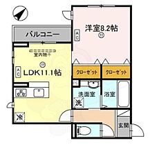 滋賀県大津市本堅田４丁目（賃貸アパート1LDK・2階・48.71㎡） その2