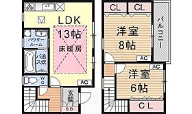 滋賀県大津市大将軍３丁目27番4号（賃貸テラスハウス2LDK・1階・68.72㎡） その2