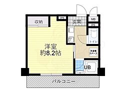 JR東海道・山陽本線 瀬田駅 徒歩3分の賃貸マンション 3階ワンルームの間取り