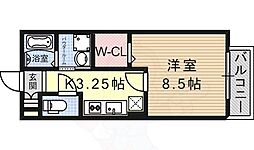 JR東海道・山陽本線 瀬田駅 徒歩15分の賃貸アパート 1階1Kの間取り