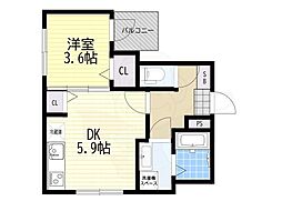 京都地下鉄東西線 椥辻駅 徒歩5分 2階/-