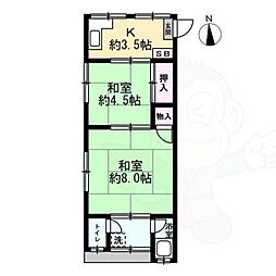 京都地下鉄東西線 東野駅 徒歩10分 2階/-