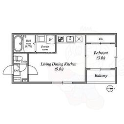 京都地下鉄東西線 椥辻駅 徒歩9分 3階/-