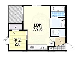 京都地下鉄東西線 椥辻駅 徒歩14分 2階/-