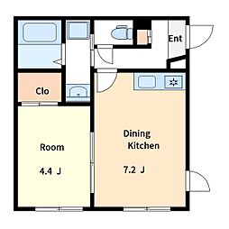 Designers Maison Qt ikebukuro 4階1DKの間取り