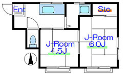佐藤ビル 2階2Kの間取り