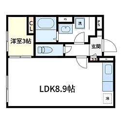 a LATO 日暮里 1LDKの間取図画像