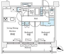 シーズンフラッツ町屋 2LDKの間取図画像