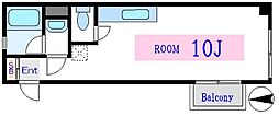 アネックスM 1Kの間取図画像