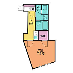 ＡＲＣＯ　ＩＲＩＳ 1階1Kの間取り