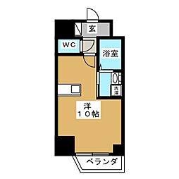 Dormouse和 ワンルームの間取図画像
