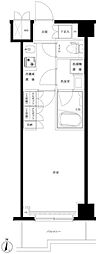 ルーブル川崎中丸子参番館 1Kの間取図画像