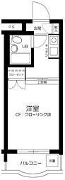 MAZYAハイタウン新丸子2 1Kの間取図画像