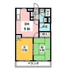 間取図画像 2DK
