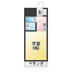 メゾン・ド・アンビアンス ワンルームの間取図画像