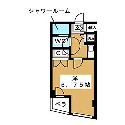 アネックス日吉 1Kの間取図画像