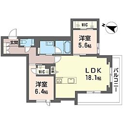 間取図画像 2LDK