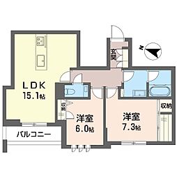 間取図画像 2LDK