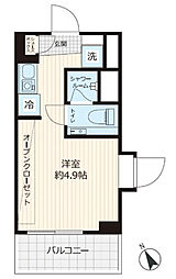 ステラコート横浜白楽 1Kの間取図画像