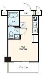 ステラコート横浜白楽 1Kの間取図画像