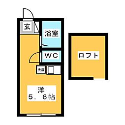 Baymaison保土ヶ谷 ワンルームの間取図画像