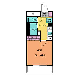 東壮ホームズ 1Kの間取図画像