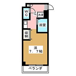 プルミエーヌ ワンルームの間取図画像