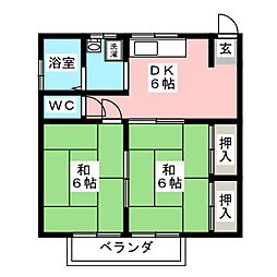 間取図画像 2DK