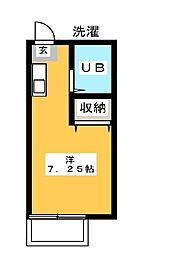 ジョイフルパーティ ワンルームの間取図画像