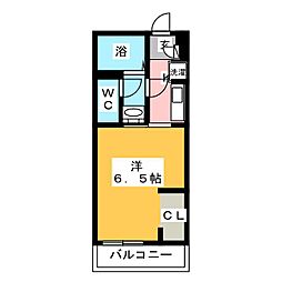 リブリ・ピアッツァ横浜 1Kの間取図画像