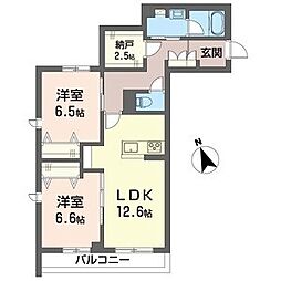 間取図画像 2SLDK