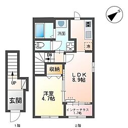 仮称赤羽根新築計画 1LDKの間取図画像