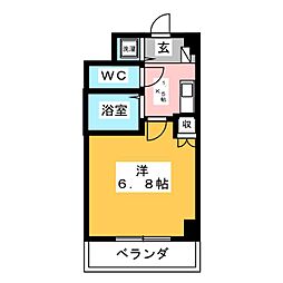 ブランメゾン南藤沢 1Kの間取図画像