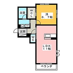 間取図画像 1LDK