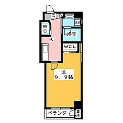 NKビル2プルミエール湘南台 1Kの間取図画像