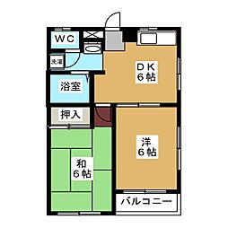 間取図画像 2DK