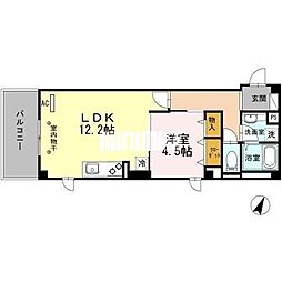 SKYSHORE 1LDKの間取図画像