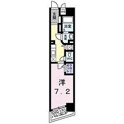 インサイドココア 1Kの間取図画像