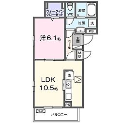 コニリオ フェリーチェ 1LDKの間取図画像