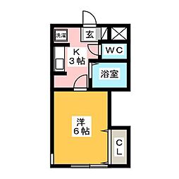 間取図画像 1K