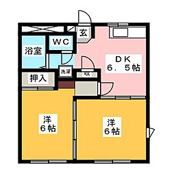 間取図画像 2DK