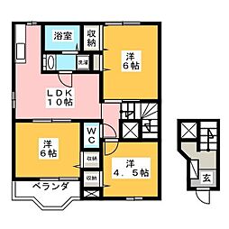 ア・ラ・モードB 3LDKの間取図画像