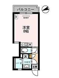 フェニックス厚木 ワンルームの間取図画像
