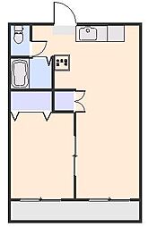 コミユーン児玉C 1LDKの間取図画像