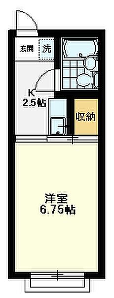 ハイツグリーンゲーブルズI 205｜東京都国立市東3丁目(賃貸アパート1K・2階・18.81㎡)の写真 その4