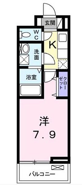 パインヴィレッジ 302｜東京都国立市谷保7丁目(賃貸アパート1K・3階・26.15㎡)の写真 その4