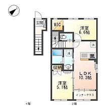 国立市青柳アパート 201 ｜ 東京都国立市青柳3丁目21-7（賃貸アパート2LDK・2階・56.89㎡） その2