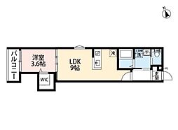 Cullinan Santuario(カリナンサントゥアーリ 1階1LDKの間取り