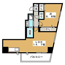 SOULAGEMENT 1LDKの間取図画像