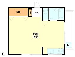 吉祥寺パークサイドマンション ワンルームの間取図画像